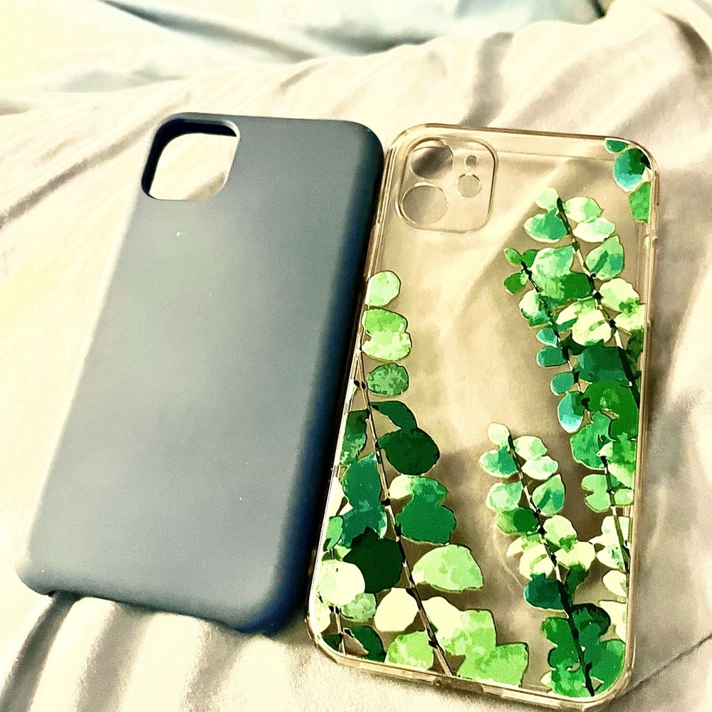 iPhone 13 Green and Black Nature-Inspired Phone Cases